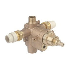 Symmons S262CPBODY Pressure Balance Valve Body with CPVC Fittings 1/2 Inch IPS Brass Bronze and Stainless Steel with Integral Diverter 4 Port