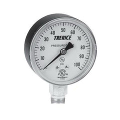 Trerice 800B4002LA15 800B Dry Utility Pressure Gauge 0 to 15 psi 1/4 in MNPT Connection