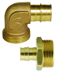 Uponor Q4153215 R32 x 1-1/2 in. PEX Expansion x MPT Brass Adapter Elbow