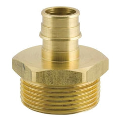 Uponor Q4143215 Straight Adapter 1-1/2 Inch Brass R32 x ProPEX