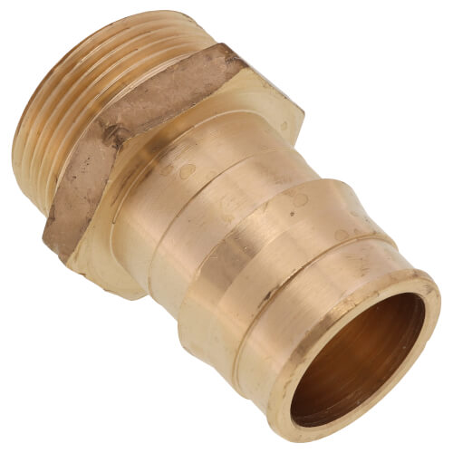 Uponor Q4143215 Straight Adapter 1-1/2 Inch Brass R32 x ProPEX