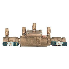 Watts Regulator 11/4LF007M2-QT-FZ Backflow Preventer LF007 1-1/4 Inch Lead Free Bronze Quarter Turn Dual Check FNPT