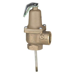 Watts Regulator 140X-6 Relief Valve Temperature and Pressure 1 Inch FNPT Bronze 150PSI 210 Degrees Fahrenheit