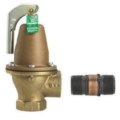 Watts Regulator 174A-125-114FS Relief Valve Water Pressure with Flood Sensor 1-1/4 Inch Female Bronze 125PSI 250 Degrees Fahrenheit