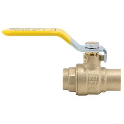 Watts Regulator LFFBVS-41/2 Ball Valve Lead Free Brass 1/2 Inch Solder 2 Piece Lever PTFE 0555128