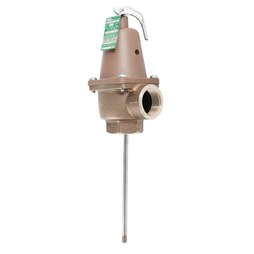 Watts Regulator LFN240X-6 Relief Valve Temperature and Pressure 1 x 1 Inch FNPT Lead Free 75-150PSI 210 Degrees Fahreinheit