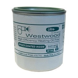 Westwood F100-10B Filter Element Replacement High Efficiency Spin-On for B100 Fuel Oil Filtration System