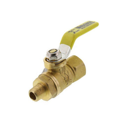 Webstone 41685 Ball Valve Brass 1/8 FIPxMIP Mini Petcock PTFE FKM Full Port