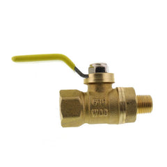 Webstone 41685 Ball Valve Brass 1/8 FIPxMIP Mini Petcock PTFE FKM Full Port