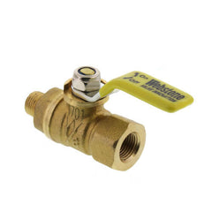 Webstone 41685 Ball Valve Brass 1/8 FIPxMIP Mini Petcock PTFE FKM Full Port