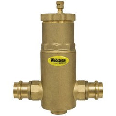 Webstone 78004 Air Separator with Removable Vent Head 1 Inch Brass Press 150 Pounds per Square Inch