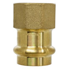 Webstone H86403W-RX Adapter 3/4 Inch Press X 1 Inch NPT Lead Free DZR Brass