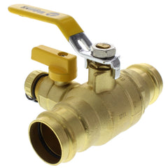 Webstone 80615W Ball Valve Lead Free Brass 1-1/4 Press with Drain Full Port