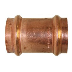 Apollo 10077695 Coupling 801 Less Stop Small Diameter Copper 1-1/4 x 1-1/4 Inch Press