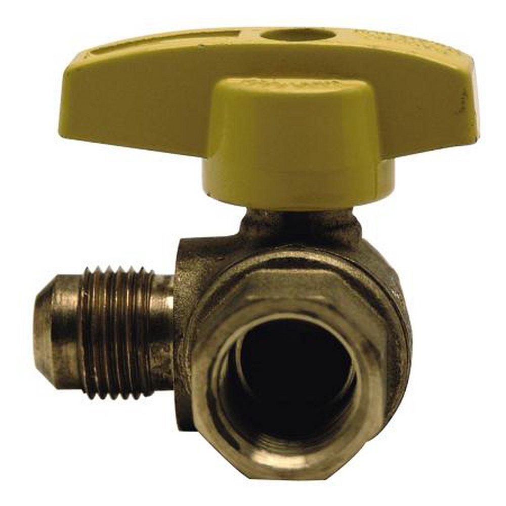 BrassCraft TBVA10-12 Brass Flare x FIPT Quarter Turn T-Handle Gas Ball Valve