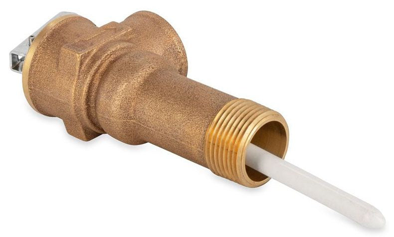 Camco 10493 Water Heater Temperature And Pressure Valve 3/4 Inch With 2-1/2 Inch Probe