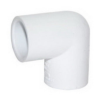 Dura 406015 1-1/2 Slip White PVC 90 deg Pipe Elbow 10/BG