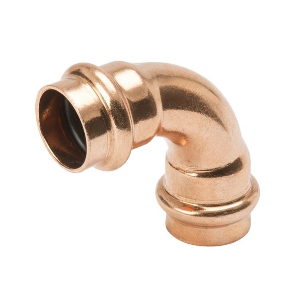 Mueller PF01634 Streamline PRS Copper-Press Fittings 90 Deg SR Copper Elbow P x P 3/4 in x 3/4 in