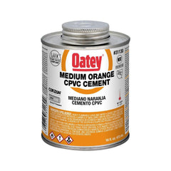 Oatey 31130 16 Oz Plastic Orange Pipe Cement