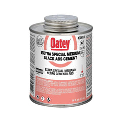 Oatey 30918 16 Oz Plastic Black Pipe Cement