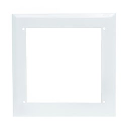 Oatey 38686 Faceplate Plain 6-3/4 x 6-3/4 Inch Metal White for Ice Maker Outlet Box