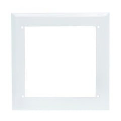 Oatey 38686 Faceplate Plain 6-3/4 x 6-3/4 Inch Metal White for Ice Maker Outlet Box