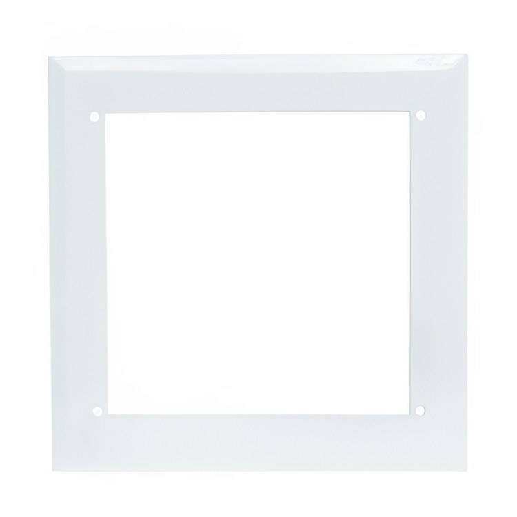 Oatey 38686 Faceplate Plain 6-3/4 x 6-3/4 Inch Metal White for Ice Maker Outlet Box