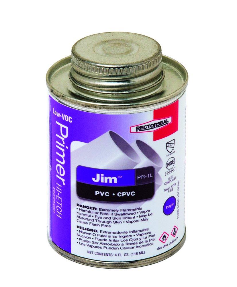 Rectorseal 55910 Jim PR-1L 4 oz. Plastic Purple Primer