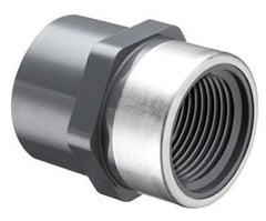 Spears 835-012SR Adapter Fitting 1-1/4 PVC Schedule 80 Stainless Steel Collar