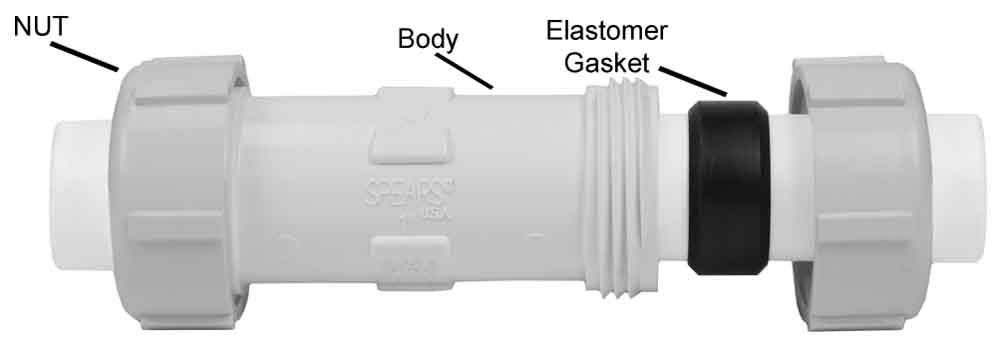 Spears S110-12 1-1/4 PVC Compression Coupling