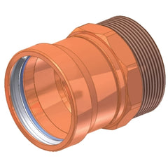 Apollo 10061992 Male Adapter 804 International Large Diameter Copper 4 x 4 Inch Press x MPT