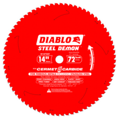 Diablo D1472CF Steel Demon - 14 x 72 Tooth Cermet Metal and Stainless Cutting Saw Blade