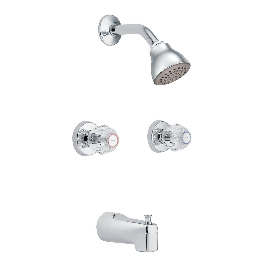 Moen 2982EP Chateau Two Handle Single Function Bathtub & Shower Faucet in Polished Chrome