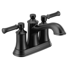 Moen 6802BL Dartmoor Two Handle Centerset Bathroom Sink Faucet in Matte Black