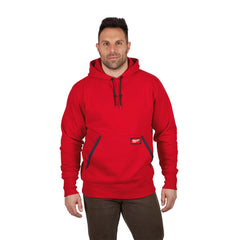 Milwaukee 350R-2X Heavy Duty Pullover Hoodie - Red 2X