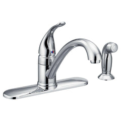 Moen 7082 Torrance Single Handle Kitchen Faucet with Side Spray Chrome