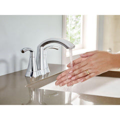 Moen 66172 Glyde Two Handle Centerset Bathroom Sink Faucet in Chrome