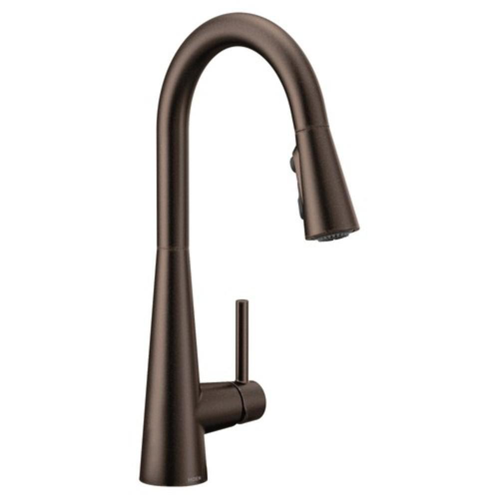 Moen 7864ORB Sleek Single Handle Pull Down Kitchen Faucet in Oil Rubbed Bronze