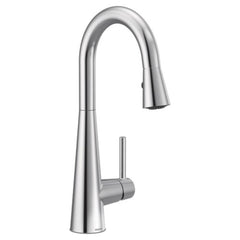 Moen 7664 Sleek Single Handle Pull Down Bar Faucet in Chrome