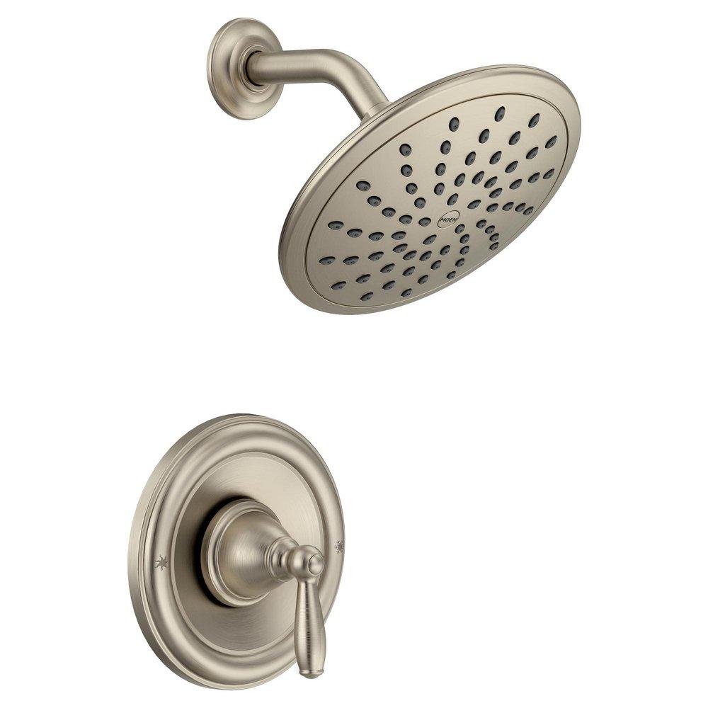 Moen T2252EPBN Brantford One Handle Single Function Shower Faucet in Brushed Nickel (Trim Only)