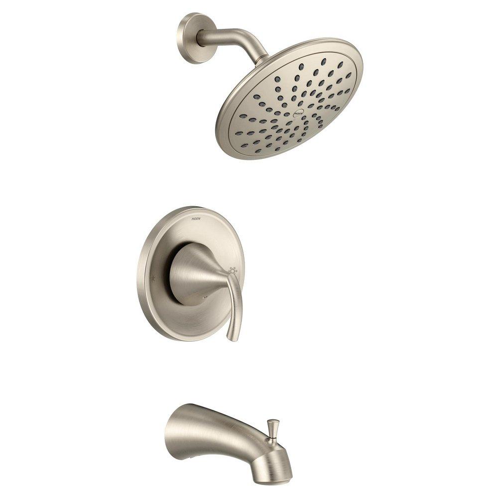 Moen T2843EPBN Glyde One Handle Single Function Bathtub & Shower Faucet in Brushed Nickel (Trim Only)