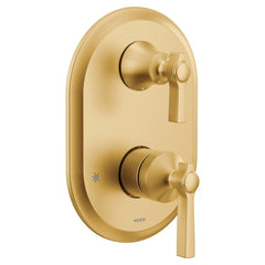 Moen UTS2411BG Flara Two Handle Diverter Valve Trim in Brushed Gold