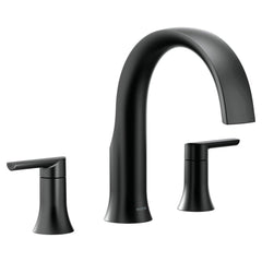 Moen TS983BL Doux Two Handle Roman Tub Faucet in Matte Black (Trim Only)