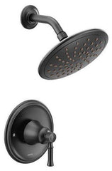 Moen T2282EPBL Dartmoor One Handle Single Function Shower Faucet in Matte Black Trim Only