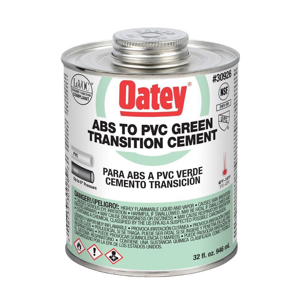 Oatey 30926 32 oz Plastic Green Pipe Cement