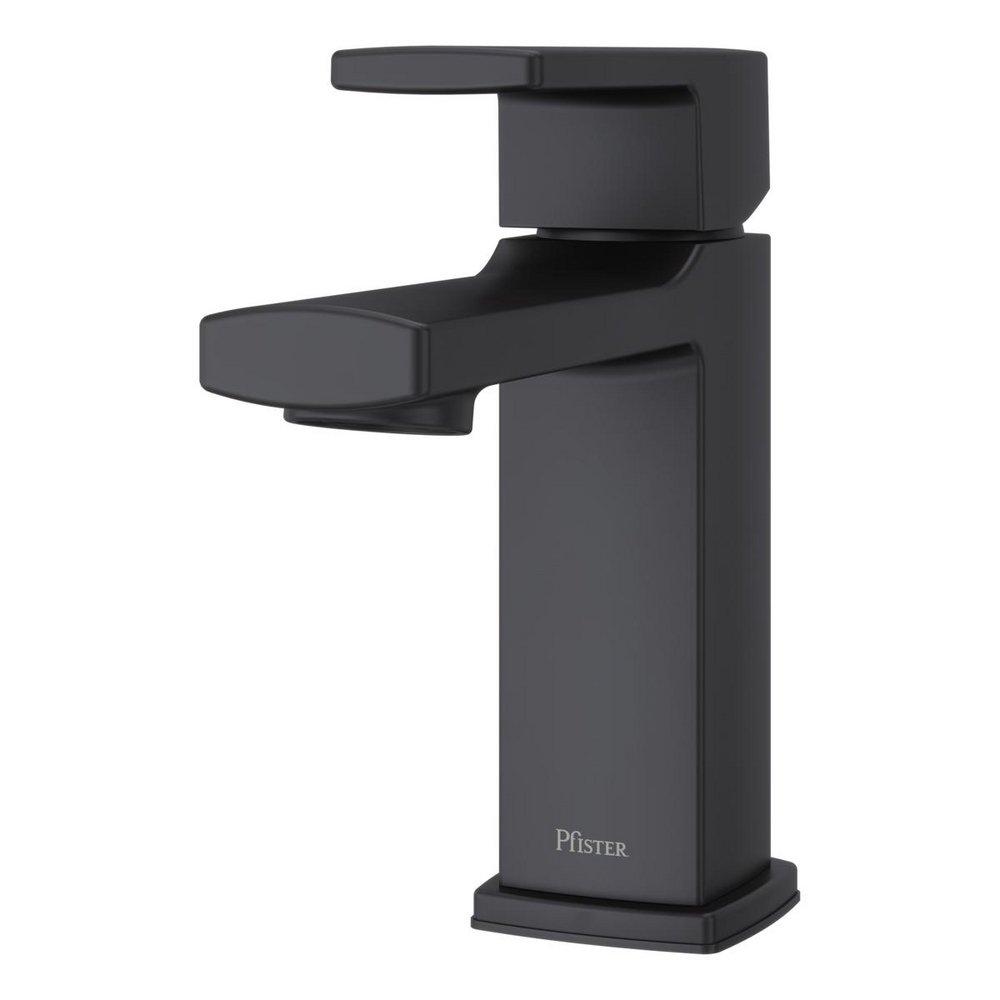 Pfister LG42-DAPB Deckard Single Handle Monoblock Bathroom Sink Faucet in Black