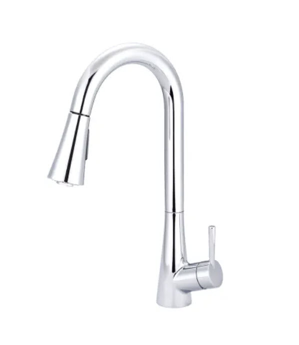 Pioneer k-5020 Olympia Kitchen Faucet, 1.8 gpm Flow Rate, Polished Chrome, 1 Handles, 1 Faucet Hole