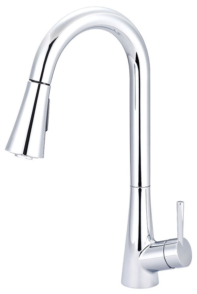 PIONEER INDUSTRIES Pioneer k-5020 Olympia Kitchen Faucet, 1.8 gpm Flow Rate, Polished Chrome, 1 Handles, 1 Faucet Hole