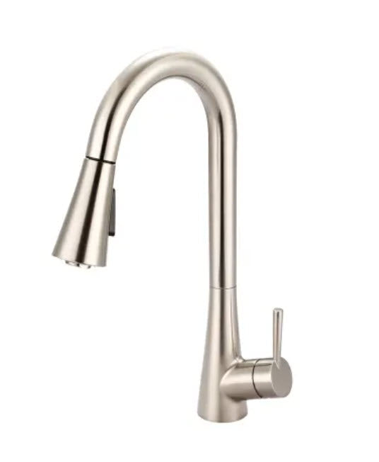 Pioneer K-5020-BN Kitchen Faucet, 1.8 gpm Flow Rate, PVD Brushed Nickel, 1 Handles, 1 Faucet Holes