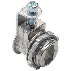 Bridgeport Fittings 561-DC2 3/4 to 3/4 Inch Zinc Die Cast MC Cable Connector with Set-Screw Strap-Type Connection and Maximum Opening 0.870 Inch